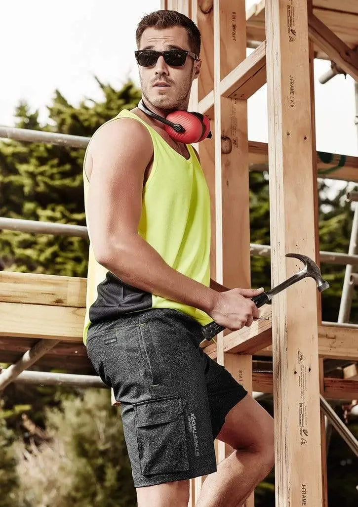 SYZMIK mens streetworx stretch work board short zs240 Work Wear Syzmik
